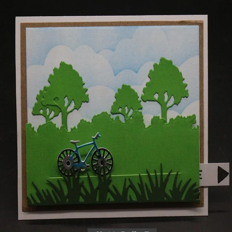  Riding bicycle metal cutting dies stencil for Scrapbooking albulm DIY Paper Cards Making Craft Invi - 4.0004E+12