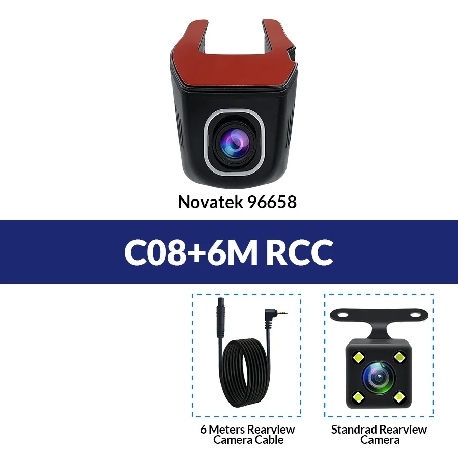 C21 E-ACE Автомобильный видеорегистратор Novatek 96655 SONY IMX 323 скрытая камера-регистратор мини авто видеорегистратор FHD 1080P ночное видение WiFi видеорегистратор - Название цвета: C21