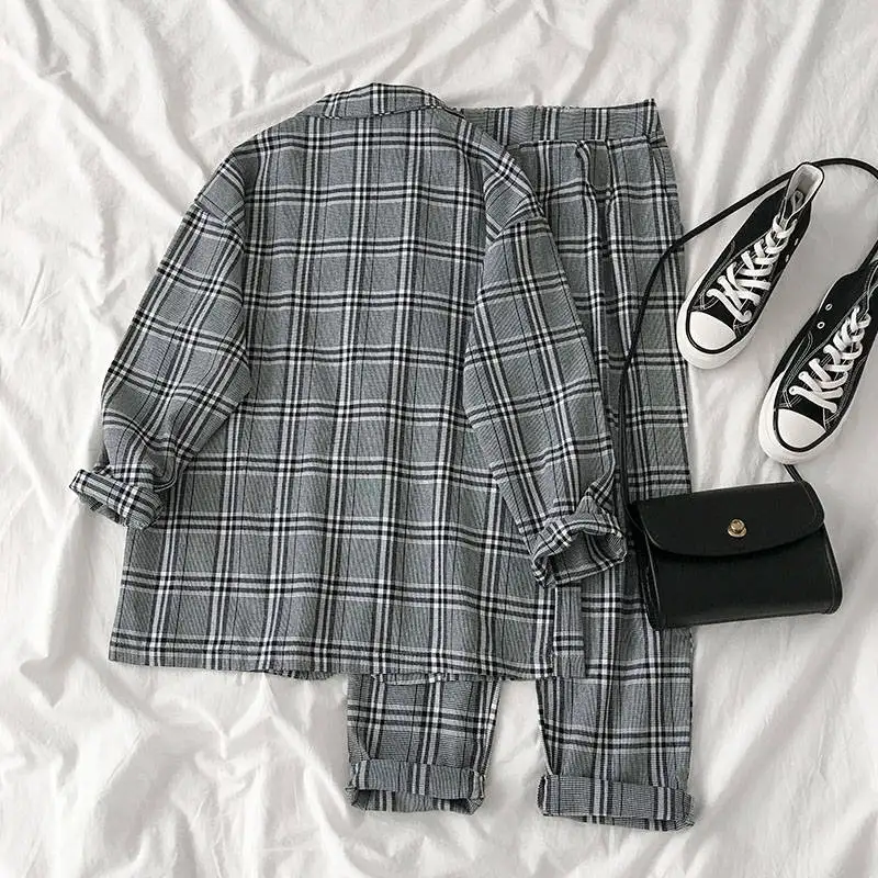 Тонкий выбор] модный костюм из двух предметов женский Новинка лета 2019 Корейская