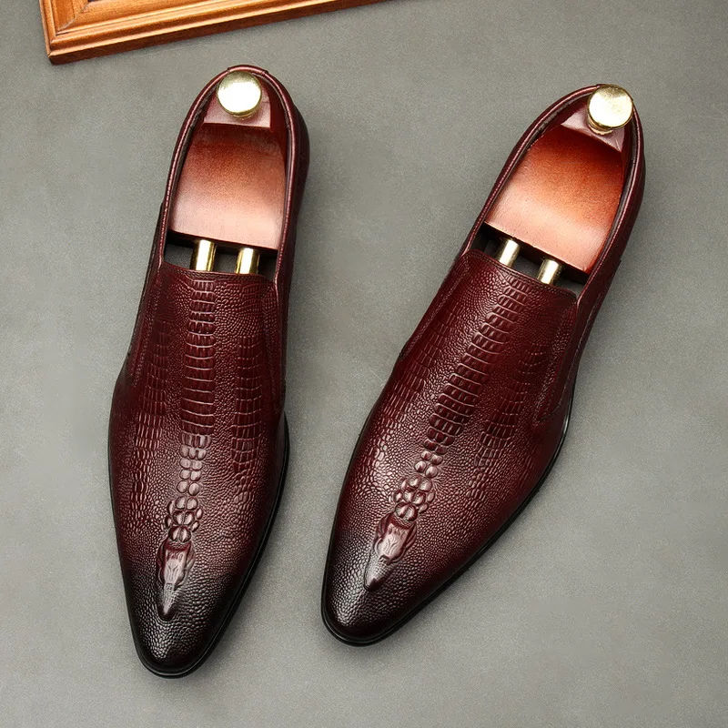 Genuine Leather Men Dress Shoes