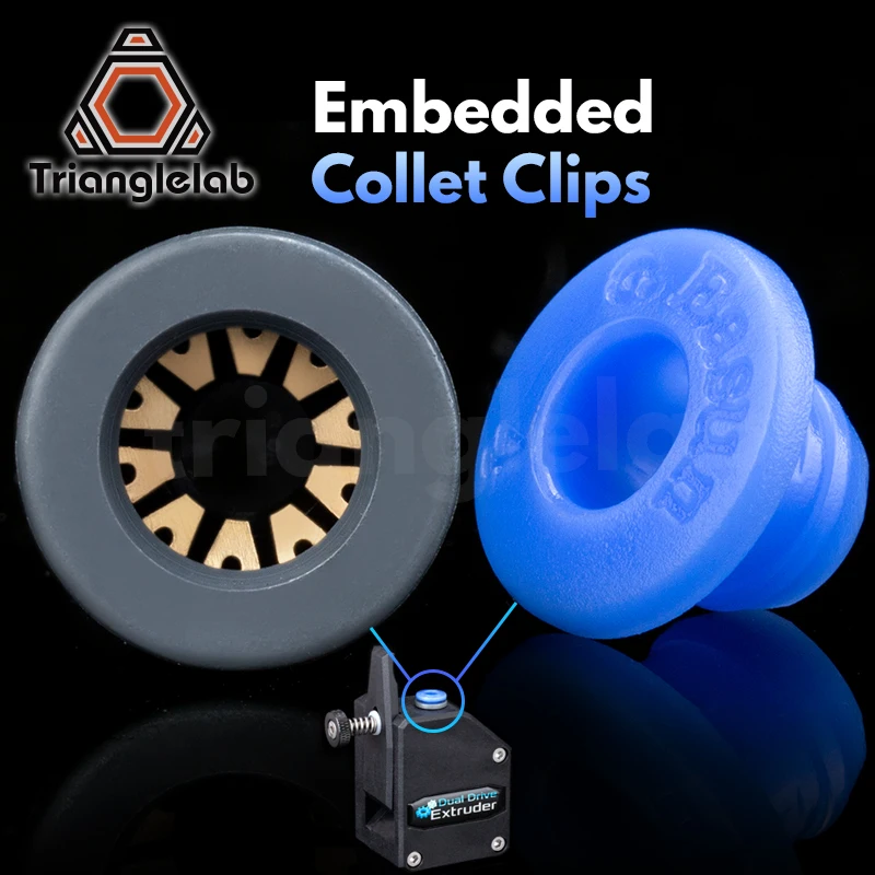 

wholesale DDB EXTRUDER Embedded Collet Clips for extruder and other Embeddable tube Ptfe tube blue Collet Clips Free shipping