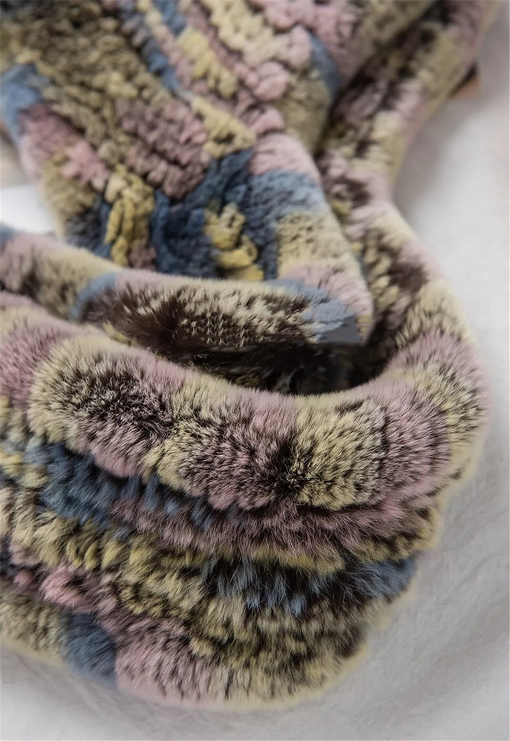 Объединенный колпачок-теплая зимняя меховая шапка Настоящий мех кролика пушистая плюшевая Шапка капюшон шарф шаль перчатки костюмы