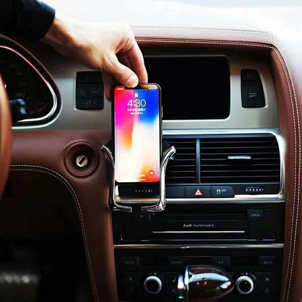 Универсальный u-образный Автомобильный держатель для мобильного телефона, кронштейн для крепления на выходе воздуха, подставка-колыбель
