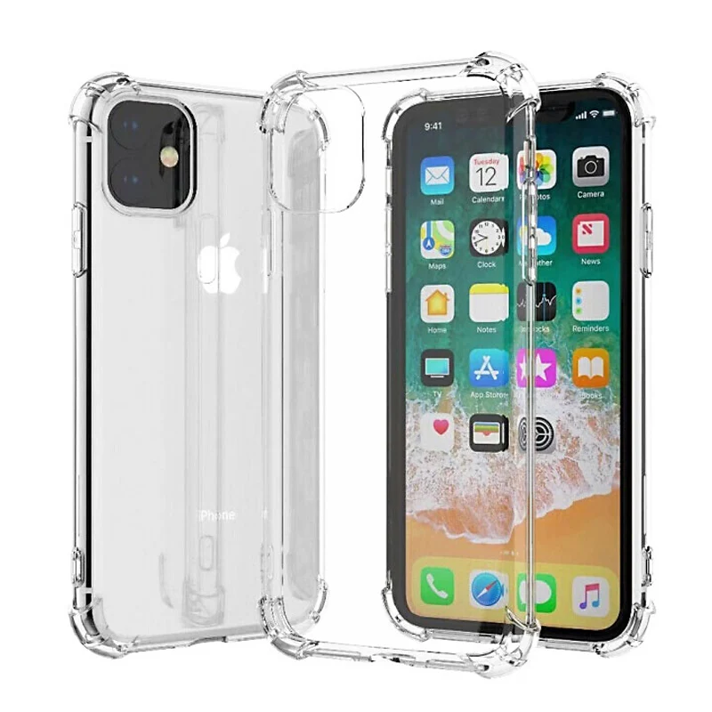 Роскошный Силиконовый противоударный чехол для телефона iPhone 11 Pro Max Xr Xs X 6 6s 7 8 Plus