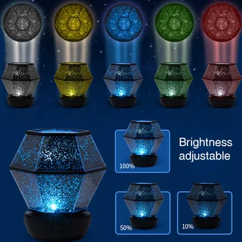 

USB Charging Star Sky Bedroom Led With Bluetooth Speaker Romantic Remote Control Home Theatre Projector Light Kids Gift