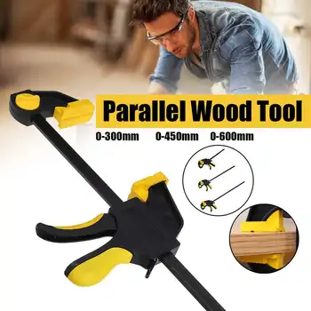 

12/18/24 Inch Quick Ratchet Release Speed Squeeze Wood Working Work Bar F Clamp Clip Kit Spreader Gadget Tools DIY Hand Tool