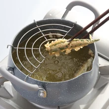 Японский стиль Tempura сковорода Maifan камень горшок для картошки горшок мини Бытовая сковорода антипригарная жаренная корзина посуда