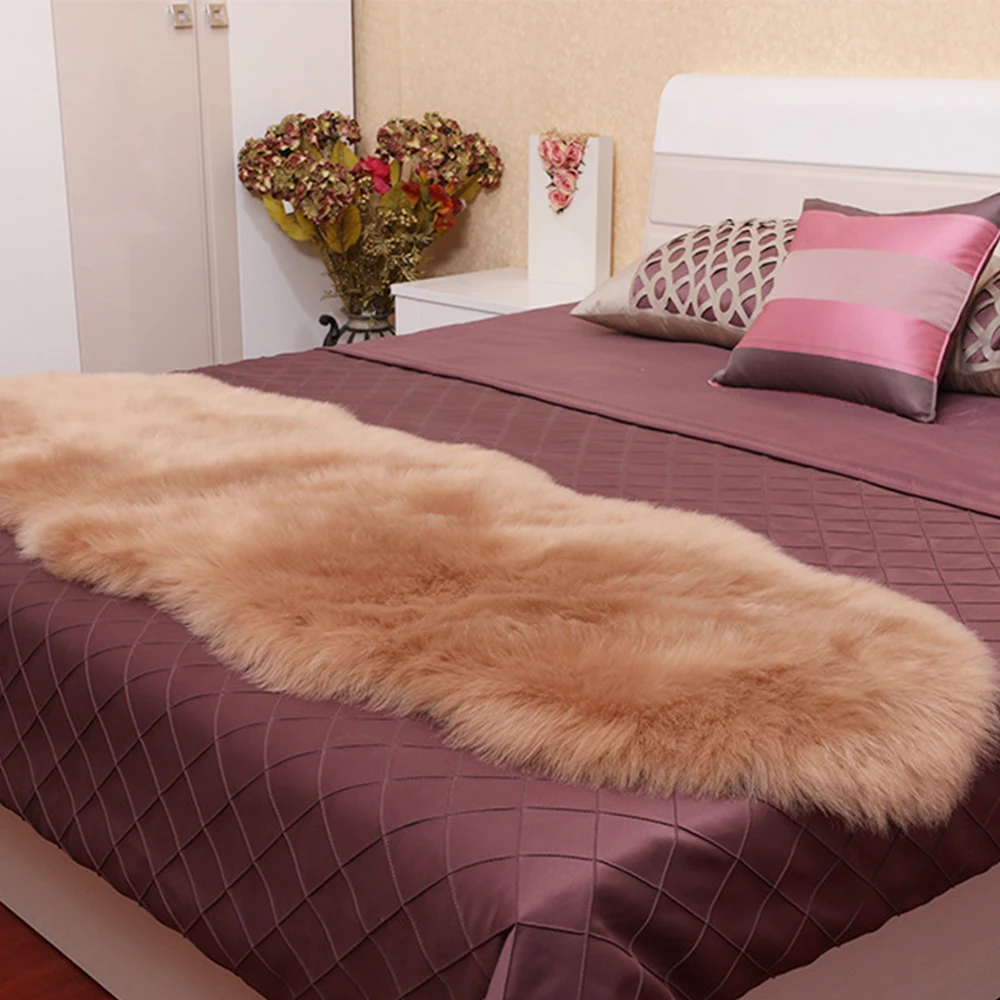 Urijk, Европейский ковер для спальни с длинными волосами, прикроватный коврик, мягкий коврик из овчины, моющийся коврик, ковер для гостиной