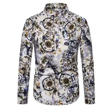 Мужская рубашка для отдыха, мужская рубашка с длинными рукавами, многоцветная мужская рубашка