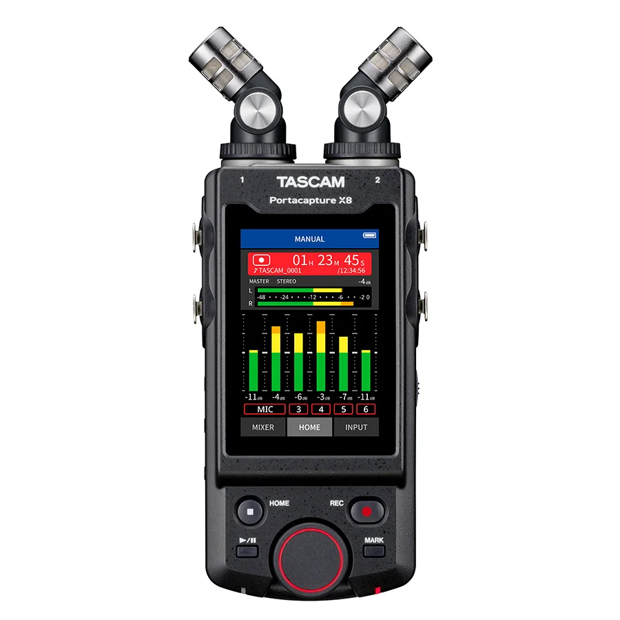 TASCAM Portacapture X8 high-res Multi-track Handheld Recorder 3.5-inch color touch with USB Audio Interface | Электроника