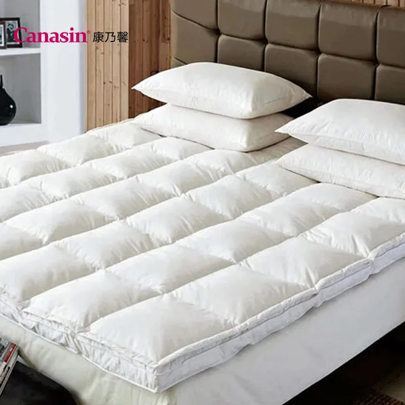 

Carnation Hotel Bedding Article Four Or Five-Star Hotel Double Layer down Feather Thick 7cm Protection Pad Comfort Pad