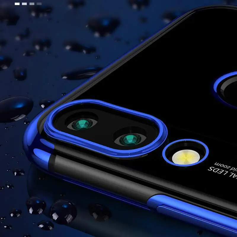 Силиконовый чехол для телефона Redmi Note7 Note8 Redmi8 8A 7A K20 K20Pro, мягкий прозрачный чехол для телефона с покрытием, не легко пожелтевший, Funda