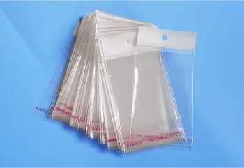 

8*13cm 5000Pcs/ Lot Event Soft Clear Self Adhesive Seal Poly Package Bag Retail Plastic Packing Pouch W/ Hang Hole Hot Sale