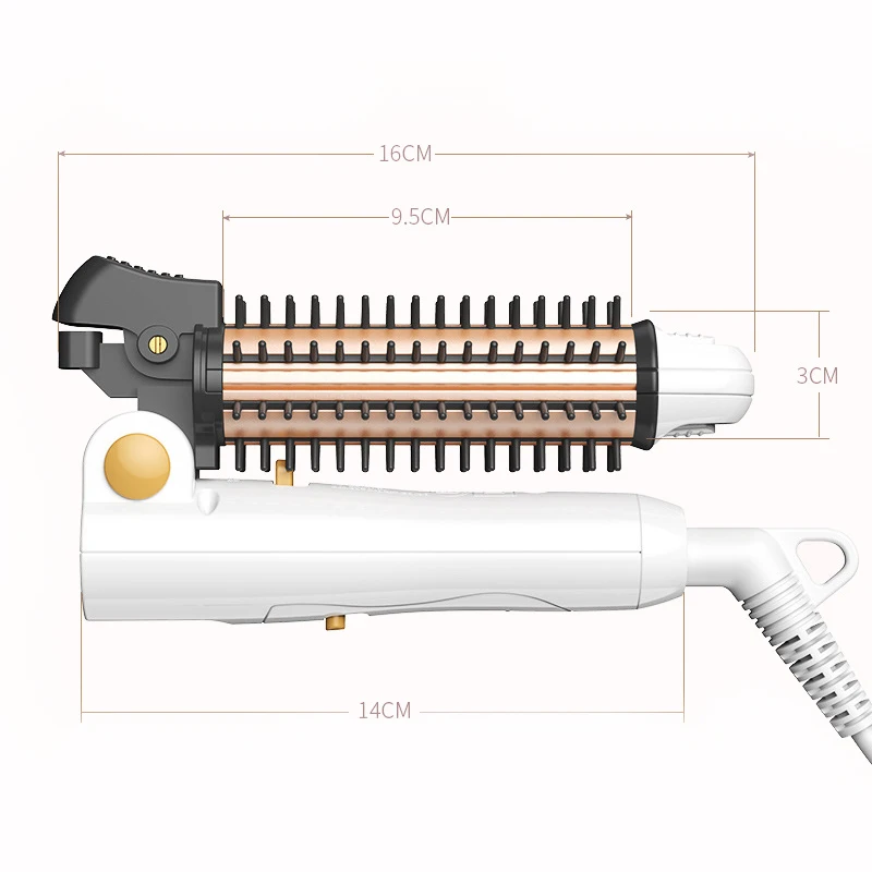 4 в 1 выпрямитель для завивки горячего воздуха утюжок вращающиеся ролики гребень Многофункциональные Инструменты для укладки волос щипцы для завивки выпрямления волос 42D