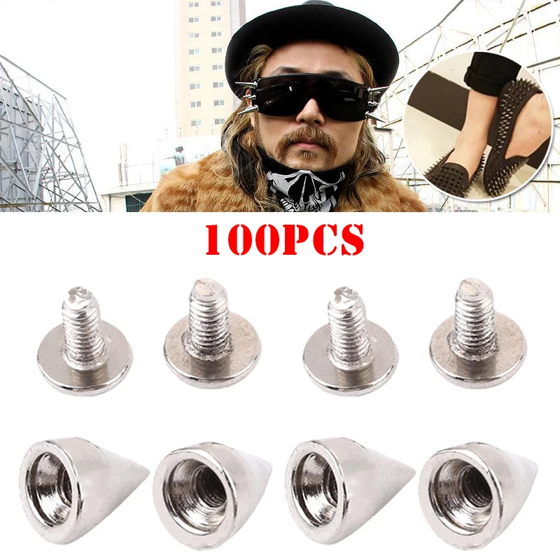 Шипы ручной работы 100 шт. шипы, конусные шпильки 10 мм аксессуары пуля DIY ремесло Мода