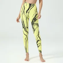 

New Seamless High Waisted Sports Tights Printed Women Leggings Running Nude Fitness Leggings Push Up Hip Lift Workout Gym Pants