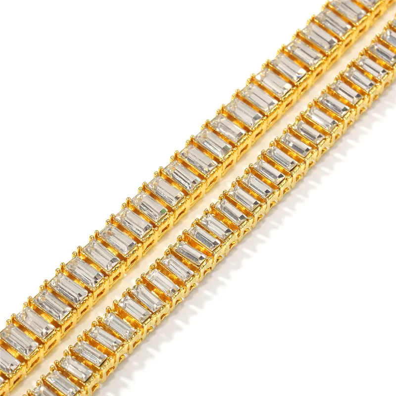 Iced Out цепи ожерелье для мужчин женщин подарки 8 дюймов/24 дюймов Золотая цепь со стразами ожерелье Мода хип хоп ювелирные изделия Прямая поставка