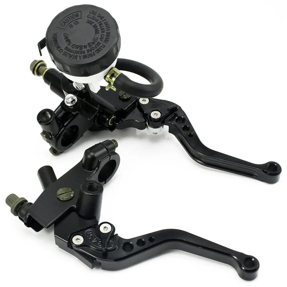 003 black HC193CNC Универсальный передний главный цилиндр тормозной муфты водонагреватель рычаги - Цвет: 003 black