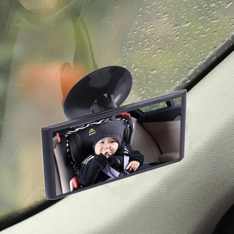 

Baby Mirror Auto Car Accessorie Universal Black 12cm Car Easy View Rear Back Seat Baby Child Safety Mirror Suction Mirror Rear
