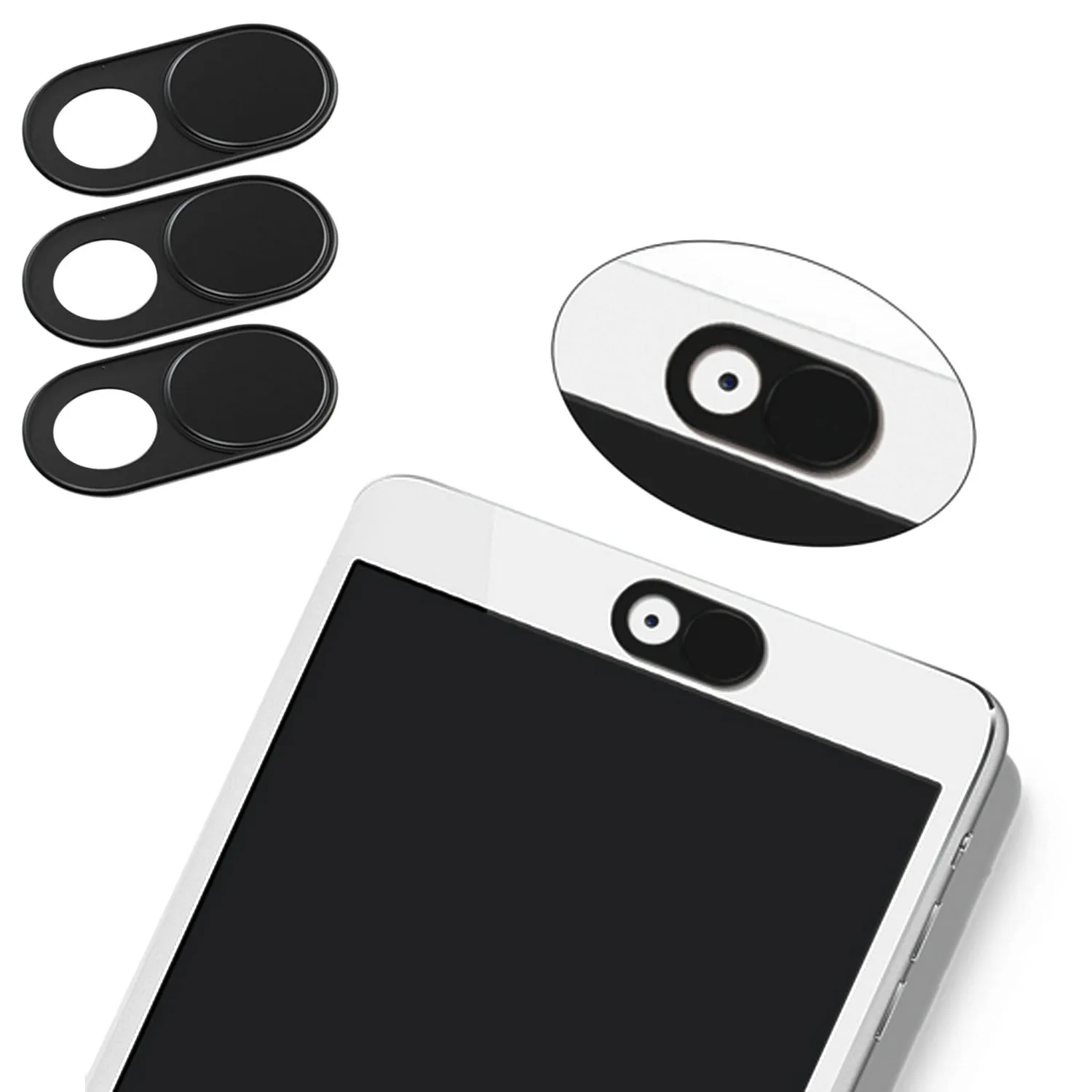 3 PCS Universal Ultra Thin Privacy Shutter Webcam Cover Strong