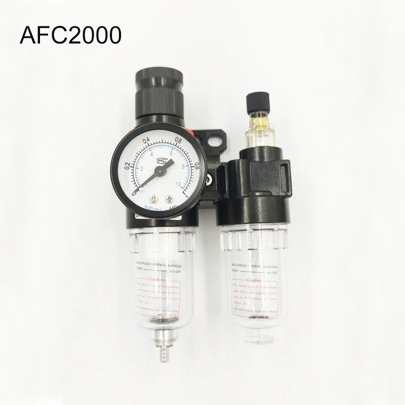 

AFC2000 1/4" BSPP Pneumatic Air Filter Regulator Lubricator Combinations Oil Separator High Quality In Stock
