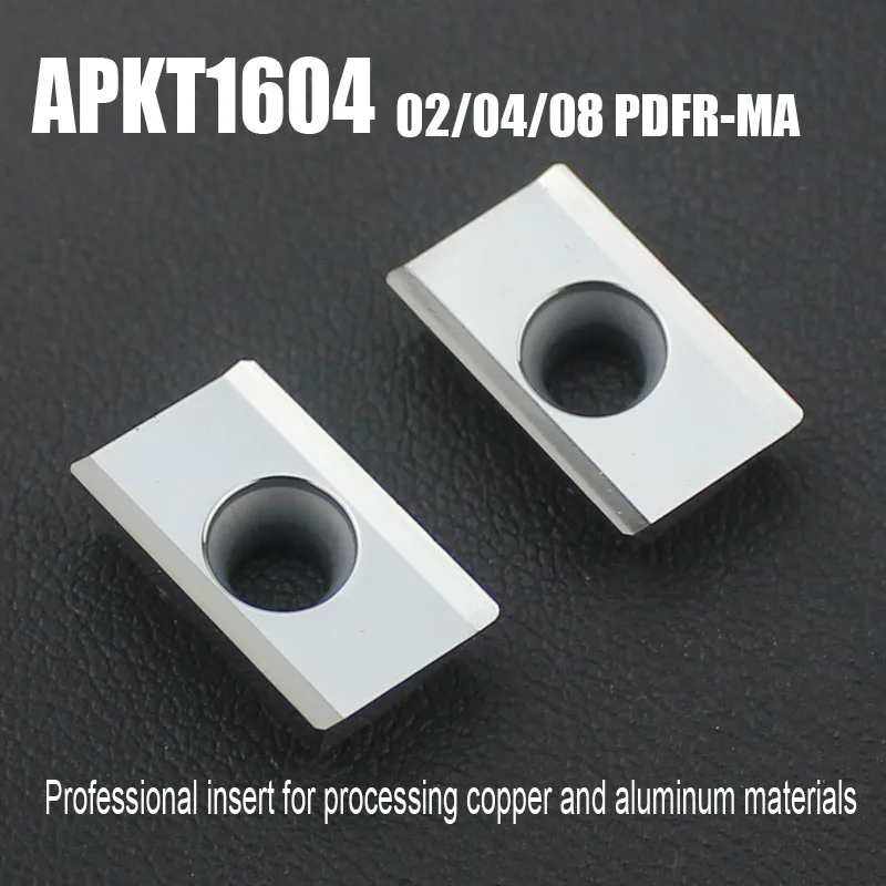 

APKT1604 PDFR APKT 160402 04 08 MA Aluminum cutter blade Insert Cutting Tool turning tool CNC Tools AL TIN Alloy wood
