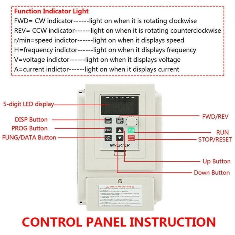 2.2KW 3HP 220V инвертор переменной частоты с ЧПУ VFD VSD один до 3 фаз