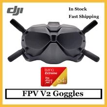 Оригинальные очки DJI FPV V2, очки DJI VR с цифровым изображением на большие расстояния, низкая задержка и сильная защита от взаимодействия