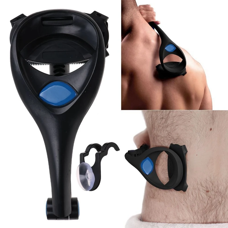 

Men Back Hair Shaver Trimmer Long Handle Adjustable Stretchable Body Shaver Razor Back Hair Remover Leg Hair Razors Two Blades