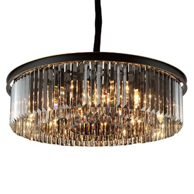 Black crystal ceiling chandelier