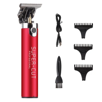 

Rechargeable Outliner Hair Trimmer Electric Cordless Baldheaded T-Blade Hair Clipper Beard Shaver Barber Hair Cutting Machine