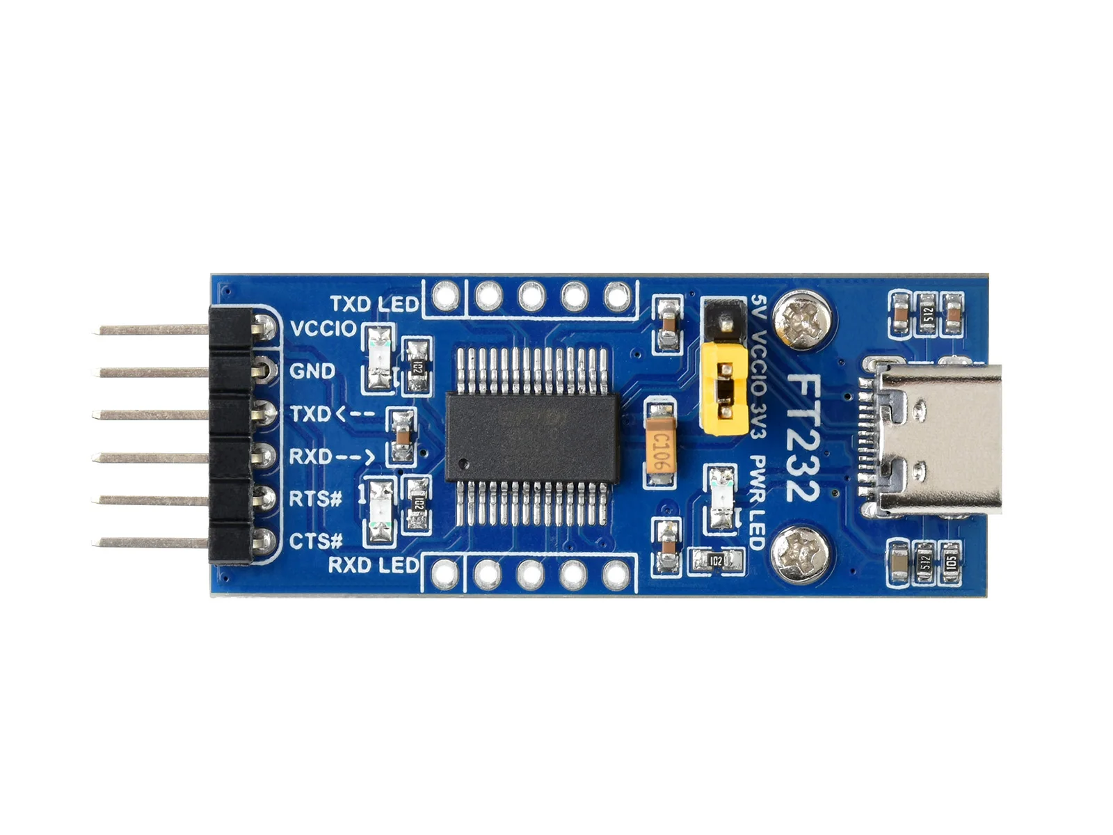 FT232 USB UART  (CŸ),FT232 USB-UART (TTL)  , USB-C Ŀ, 3.3V, 5V   ȣȯ
