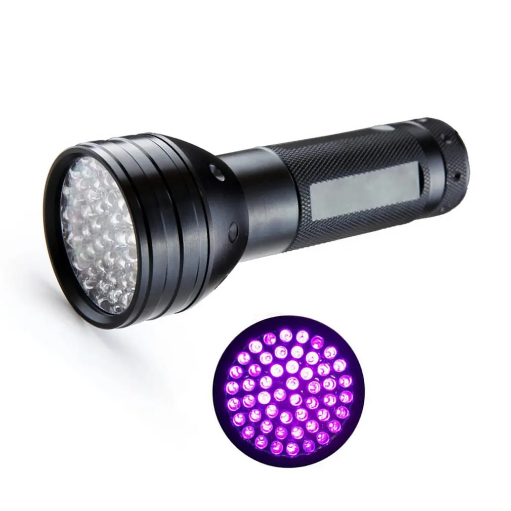 51LED фиолетовый фонарик УФ-фонарик цена отличная флуоресцентная лампа обнаружения ручного давления фонарик