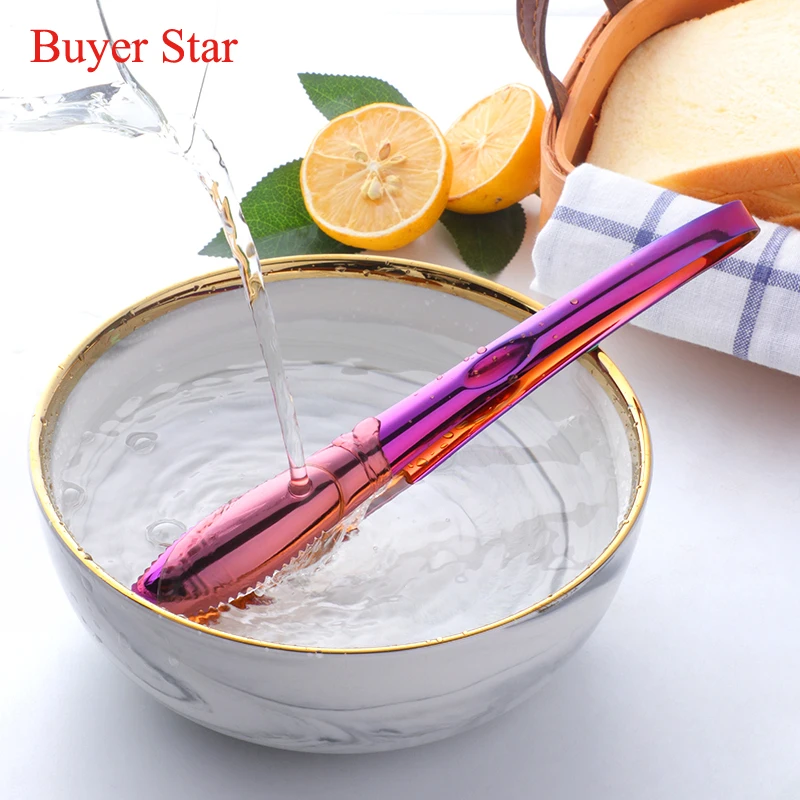2pcs Stainless Steel Tongs Bread Clip buffet Grilling Clamps Pizza cake Food Serving tools Metal Baking ware Kitchen Utensils pizza bakeware