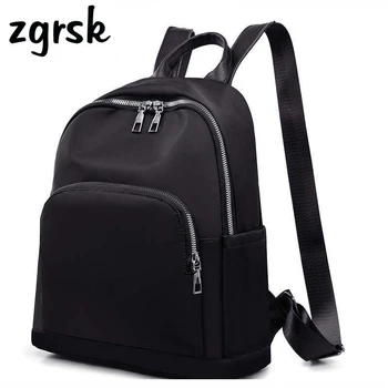 

2019 Both Shoulders Package Woman Oxford Cloth Backpack Woman Bag All-match Tide Leisure Time A Bag Travelling Bag