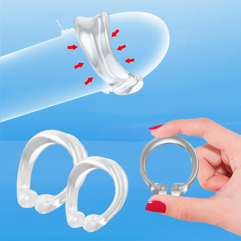 C Type Foreskin Correction Cock Ring Male Delay Ejaculation Foreskin  Physiotherapy Penis Ring Adult Sex Toys For Men Sex Trainer - Penis Rings -  AliExpress