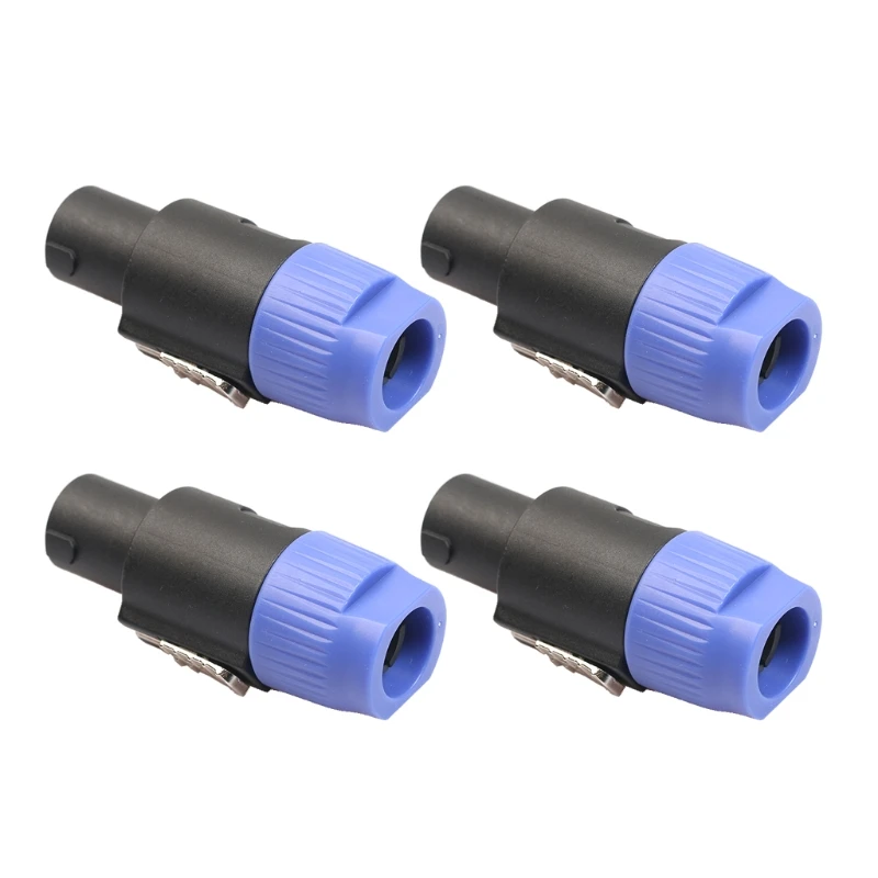 

4pcs 4 Pole Speaker Plug Twist Lock Cable Connector For Neutrik Speakon NL4FC