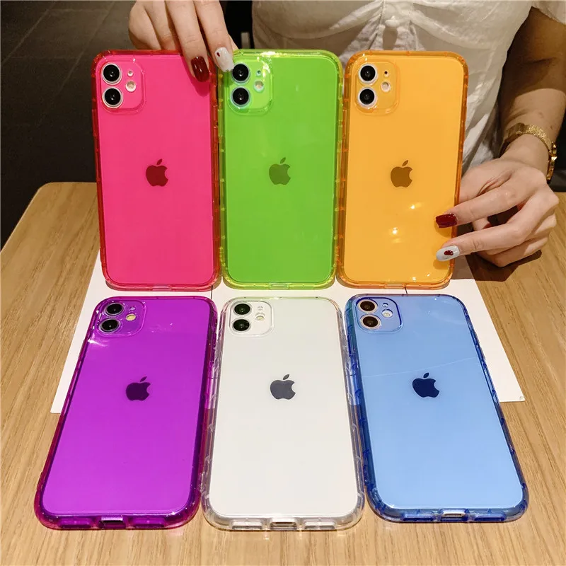 Luxury Phone Case for IPhone SE 2020 7 8 Plus X XR XS 11 Pro Max Silicone Shockproof Case for iphone 11 Transparent Back Cover Luxury Phone Case for IPhone SE 2020 7 8 Plus X XR XS 11 Pro Max Silicone Shockproof Case for iphone 11 Transparent Back Cover