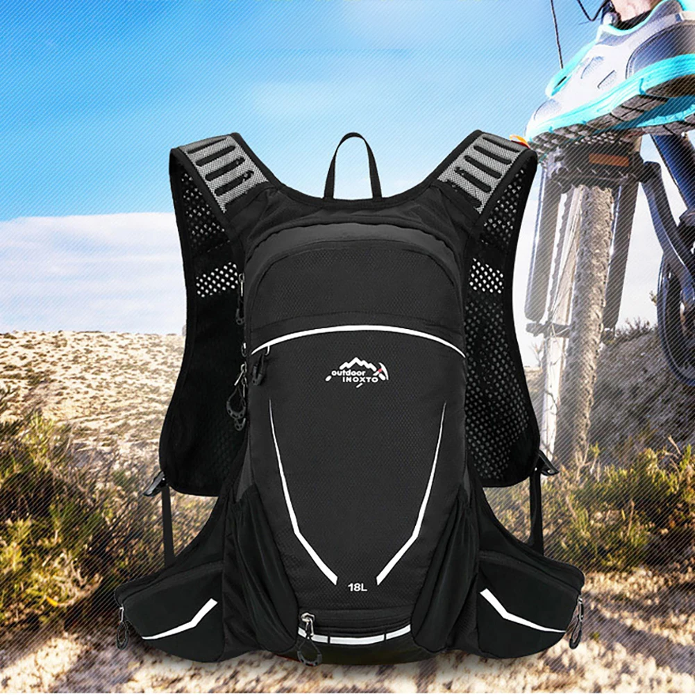 18L унисекс велосипедный водонепроницаемый рюкзак Проветриваемый эргономичный велосипедный альпинистский дорожный рюкзак для бега спортивные гидратационные сумки
