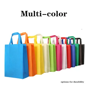 

New Eco Shopping Bag Foldable Non-woven Storage Pouch Portable Student School Bag Unisex Reusable Handbag [C Version] 10pcs/lot