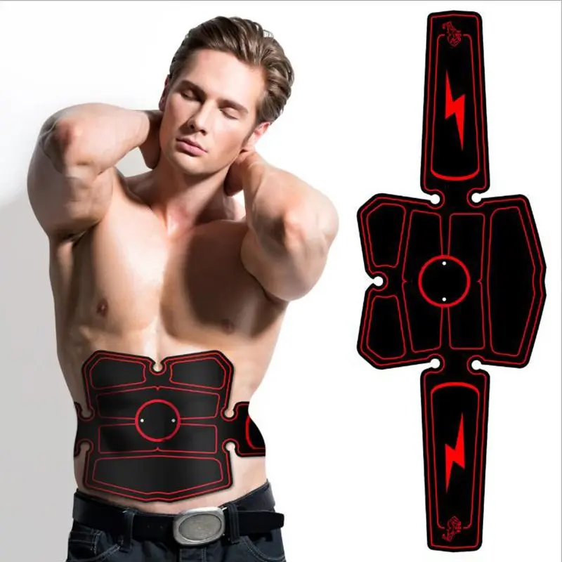 New Rechargeable Smart Abs Abdominal Muscle Stimulator Fitness Gear Electronic Electrostimulation Exercise Home Gym Equipment