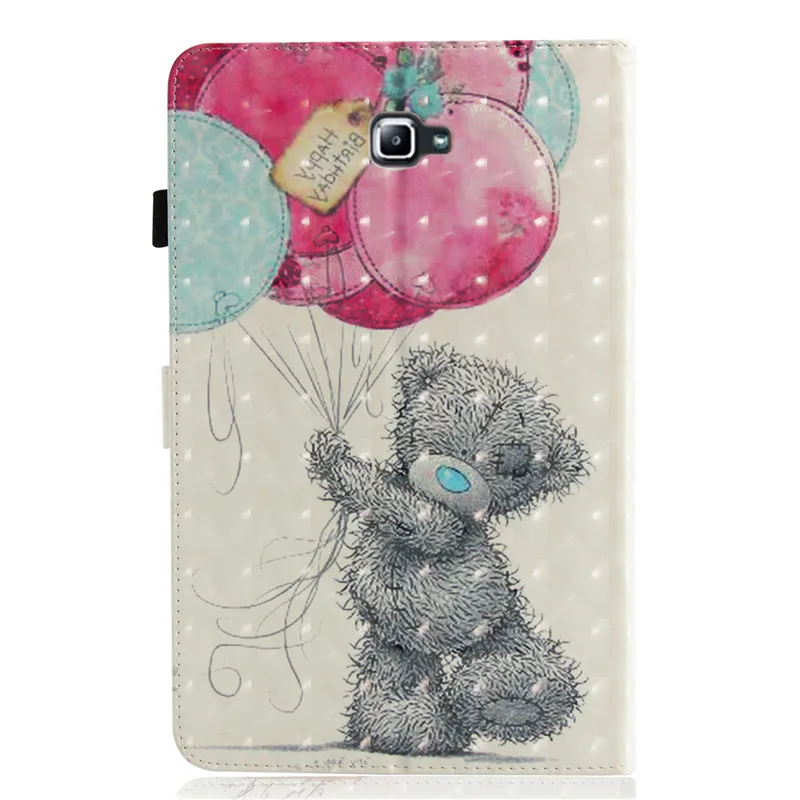 SM-T585 чехол для планшета samsung Galaxy Tab A A6 10," SM-T580 T580 T585 T585N Smart Cover Funda башня из мультфильма кошачий корпус