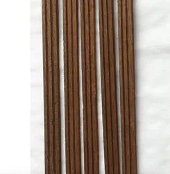 Modèle en bois massif, ligne de plinthes décoratives, taille Sapele, ligne en bois de forme spéciale, 450x15x3mm, 6 pièces 