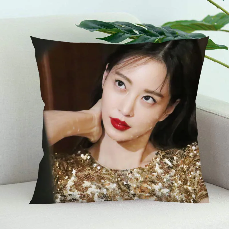 

Han Ye Seul Pillow Cover Bedroom Home Office Decorative Pillowcase Square Zipper Pillow Cases Satin Soft