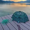 Foldable Portable Hexagonal 4/6/8/10/12 Hole Automatic Shrimp Catcher Fishing Net Fish Shrimp Crab Bait Cast Net Trap Lure Beads ► Photo 2/6