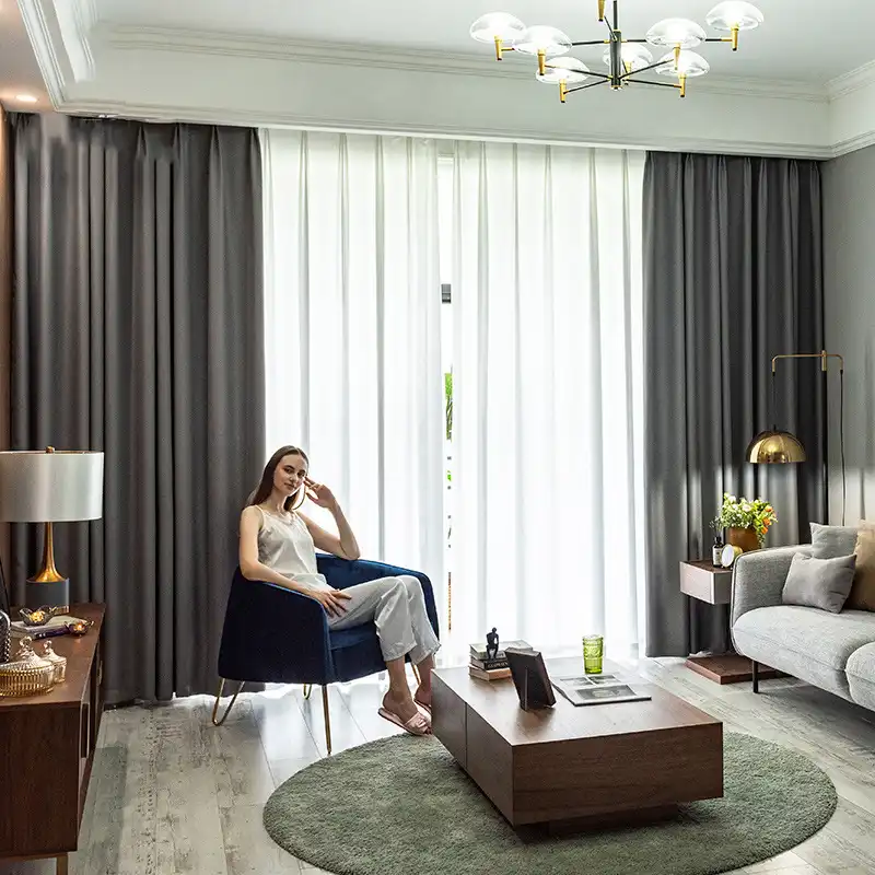 cortinas de seda de alta precision tela opaca para hogar hotel sala de estar ventana para dormitorio cocina 99