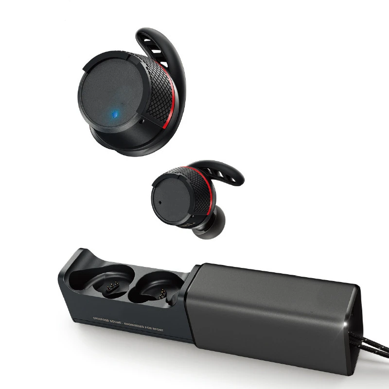 МкА флэш-TWS вкладыши Беспроводной наушники Bluetooth V4.1 наушники спортивные туры Wiessless Водонепроницаемый наушники с зарядным устройством и микрофоном