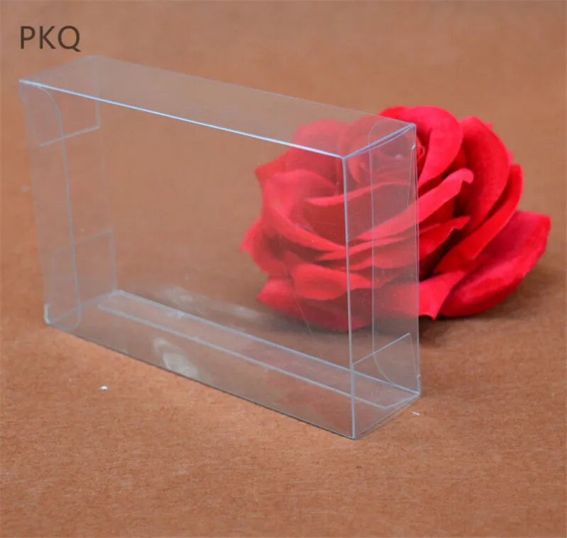 

25pcs Wedding Favor Party Candy Box Souvenir Packaging Crafts Display Boxes PVC Transparent Rectangle Gift Boxes
