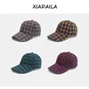 Color Plaid Men's Baseball Cap Unisex Snapback Bones Cap male Gorras Hombre Cotton Dad Hat Casquette Casual Women's baseball Cap 1