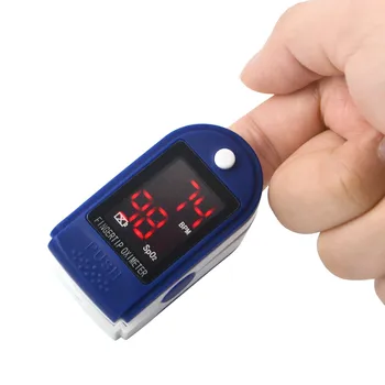 

In stock Digital Fingertip Pulse Oximeter Medical Household Blood Oxygen Heart Rate Saturation Meter Health Care Dropship